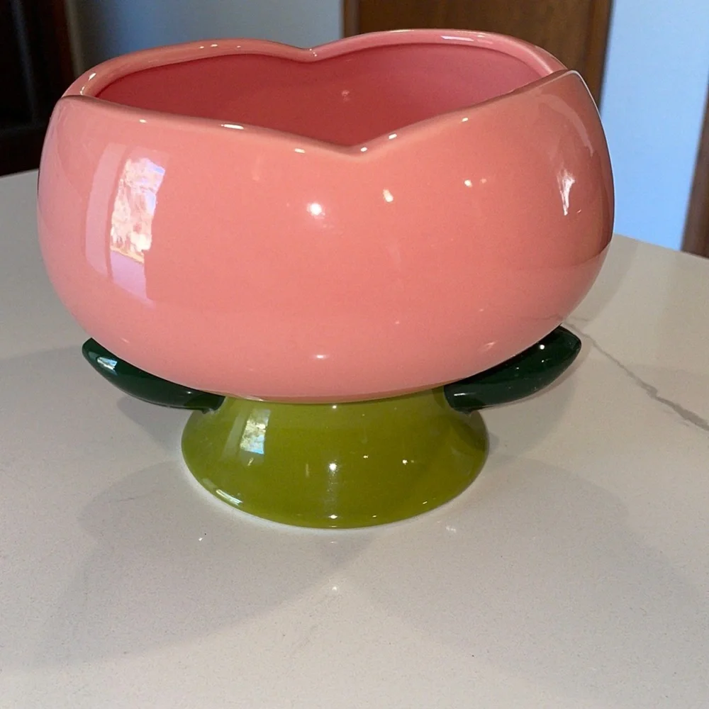 Cat Flower Shape Ceramic Bowl